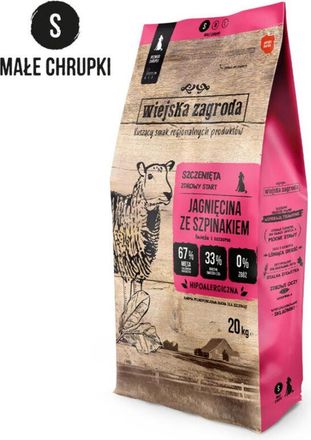 OEM Wiejska Zagroda Pienso Para Perros Cordero Con Espinacas Cachorro S 20kg