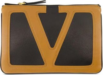 Valentino Garavani Pochette Viva Superstar VLogo - Marrone