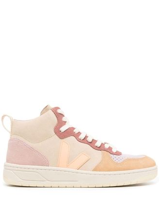 Veja V-15 high-top sneakers - Bruin