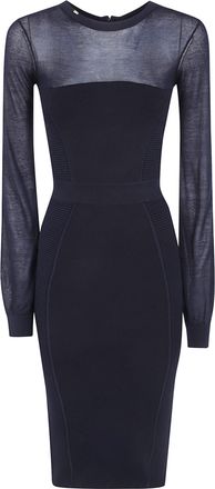 Elisabetta Franchi Knitted Dress Black