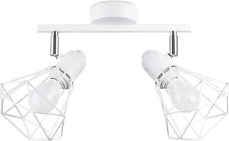 Sollux Lighting Lámpara de techo blanco acero alt. 19 cm