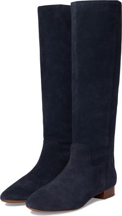Madewell Womens Taylor Round Toe Tall Boot-Suede Knee High, Deep Indigo, 5 UK