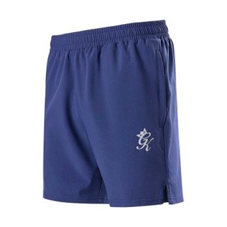 The Gym King Hardloopshorts met logo voor heren (Oxford Blauw)
