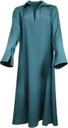 Max Mara Ossola Midi Jurk - Dames - Jurken - Groen - Maat: M Zijde
