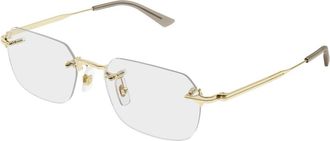 Montblanc Mb 0514O Optisch Montuur - Heren - Brillen - Geel - 54 MM - Accessoires