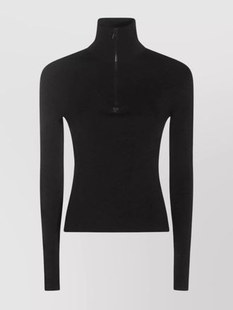 Courr&egrave;ges high neck long sleeve knitwear top