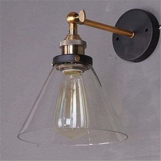 OEM Aplique De Pared Industrial Vintage De Cristal E27 Para Cocina, Comedor, Sala De Estar Y Dormitorio Infantil -ulisem