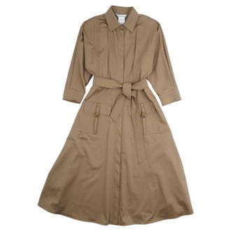 Max Mara Sibari Dress - female - Max Mara - Shirt Dresses - Brown - 3XS - Dresses
