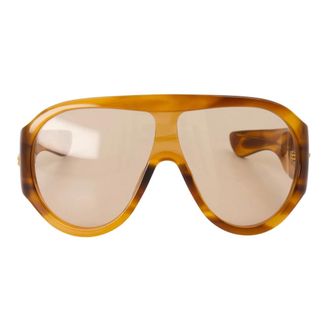 Bottega Veneta Sunglasses, unisex, Brown, Size: ONE SIZE Scudo Shield Sunglasses