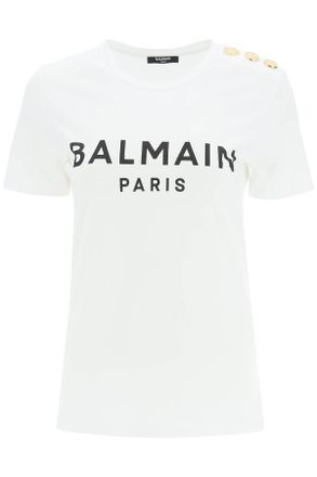 Balmain Logo Buttons T-shirt
