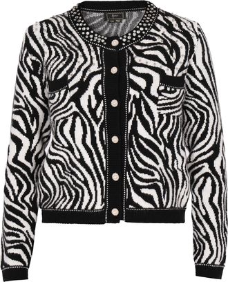 Faina Vest Dames zwart en wit