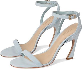 Schutz Cadey-Lee Curve Lace Womens Sandals Light Azure : 10.5 M, Suede