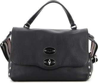 Zanellato Postina Small - Dames - Handtassen - Zwart - ONE Size - Leer - Tassen