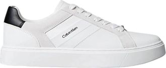 Calvin Klein Witte leren sneakers - Heren - Sneakers - Wit - 44 EU - Schoenen