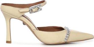 Kurt Geiger Strass Point Mule - Dames - Muiltjes - Beige - 41 EU - Leer - Schoenen
