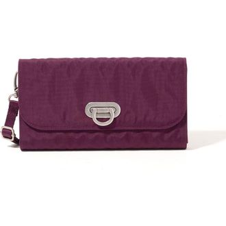Baggallini Coastal Flip Lock RFID Phone Wallet Crossbody Bag in Mulberry at Nordstrom