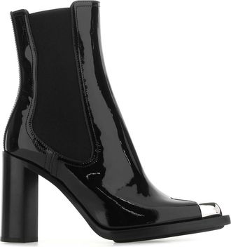 Alexander McQueen Alexander Mcqueen Black Leather Ankle Boots