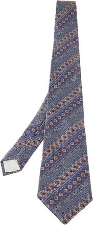 Lanvin Cravatta in seta con stampa paisley - Viola