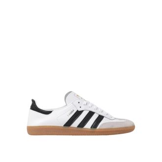adidas Originals Adidas Originals, Sneakers, male, White, Size: 8 1/2 US Gamba Casual Leather Sneaker