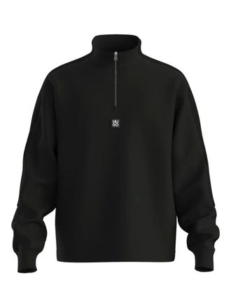 HUGO BOSS Maglione con mezza zip - Nero