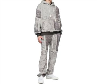 Amiri Bandana Reconstruct Sweatpants In Black