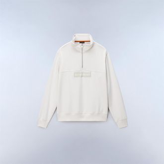 Napapijri Heren Box Logo Sweatshirt (Wit)