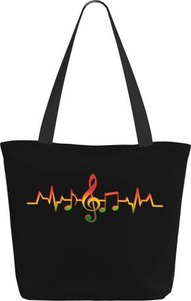 AOOEDM Jamaica Reggae Music Ladies Shopping Bag 13x11x7in.The Perfect ValentineS Day Gift.It Is The Best ValentineS Day Gift For Mom, Daughter, Wife,Etc