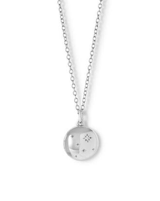 Astley Clarke Silver Tiny Star Mini biography locket at Nordstrom, Size 18