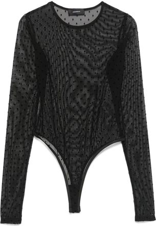 Wardrobe.NYC Polka-Dot Bodysuit - Womens - Polyamide/Elastane