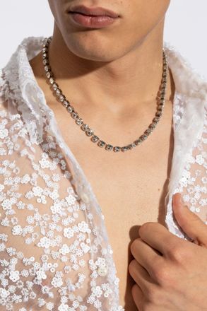 Dsquared2 Brass Pendant, Mens, Silver