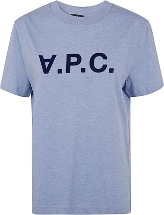 A.P.C. Mujer, Camisetas, Azul, Talla: S