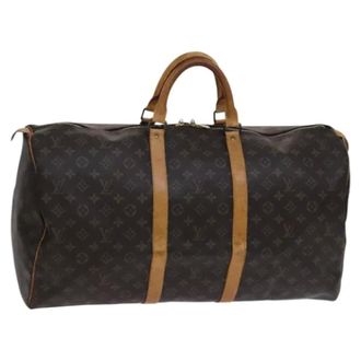 Louis Vuitton Tweedehands Canvas Louis Vuitton tassen - Dames - Pre-owned - Bruin - Maat: ONE Size Leer