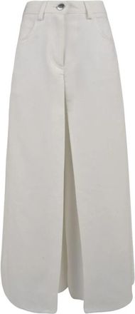 Beatrice .B Witte Broek Model 22Fe 1630Ca 693 1 - Dames - Wijde Broeken - Wit - 2XS - Katoen - Broeken