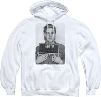 Gildan Elvis Presley Army Mug Shot Adult Pull Over Hoodie