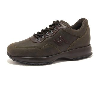 Hogan Interactive Sneaker Trekking - Heren - Sneakers - Groen - 44 EU - Leer - Schoenen