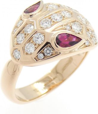 Bulgari Serpenti Pink Gold (18K) Band Ring (Pre-Owned)