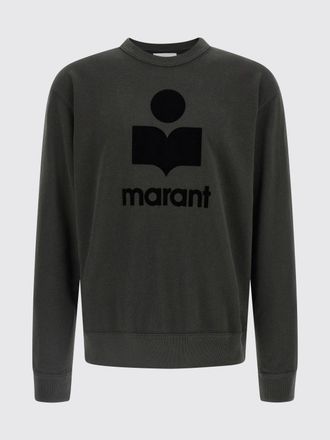 Isabel Marant Felpa a girocollo over in cotone con logo Isabel Marant