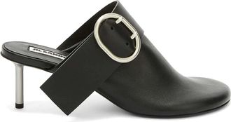 Jil Sander Schoenen, Dames, Zwart, 38 EU, Leer, Stijlvolle Muiltjes