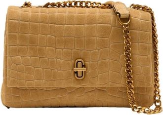 Marc Jacobs Croc-Embossed Snapshot - Dames - Schoudertassen - Beige - ONE Size - Leer - Tassen