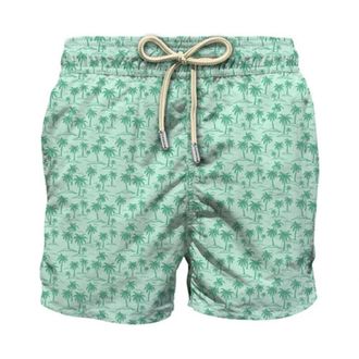 MC2 Saint Barth Beachwear, male, Green, Size: XL Comfort Light Swim Shorts