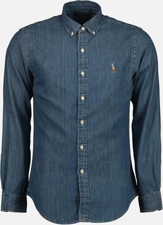 Ralph Lauren Mens Slim Fit Denim Shirt - White - Size: 42/Regular