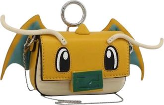 Fendi Pre-owned Vintage Schoudertas - Dames - Vintage Schoudertas - Geel - ONE Size - Leer - Vintage