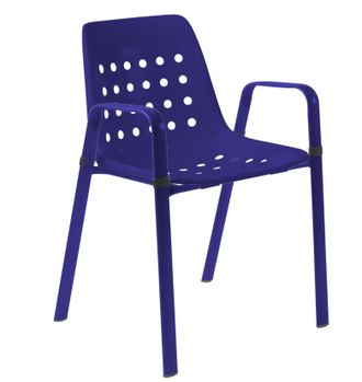 Schubiger M&ouml;bel Gartenstuhl Bermuda mit Armlehne Rundoval