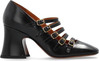 Chlo&eacute; Schoenen met hak Janis - Dames - Pumps - Zwart - 38 EU - Leer - Schoenen