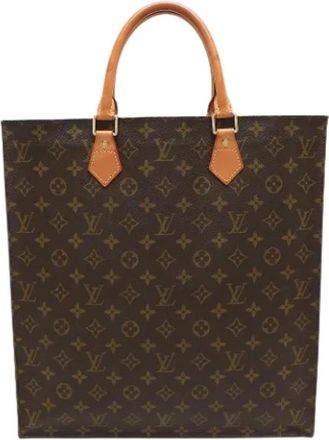 Louis Vuitton Pre-owned Tote Bags, female, Brown, Size: ONE SIZE Pre-owned Monogram Canvas Sac Plat Bag