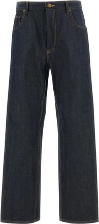 Thom Browne Wide Jeans - Heren - Loose Fit Jeans - Blauw - XL - Jeans
