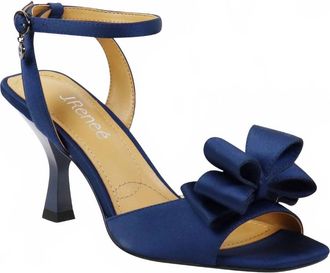 J. Rene&eacute; Womens Nishia Satin Sandal In Navy