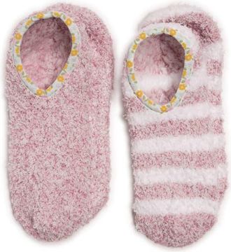 Muk Luks Cozie Assorted 2-Pack Footie Socks in Pink at Nordstrom