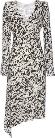 Patrizia Pepe Korte Jurk - Dames - Korte kleedjes - Zwart - M - Polyester - Kleedjes