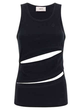 Coperni Black Spiral tank top